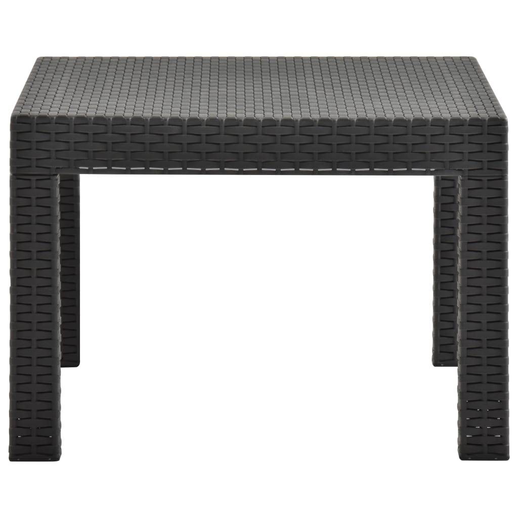 PANGIVO - Table de jardin PP rotin anthracite 58 x 58 x 41 cm - PANGIVO - Image 3