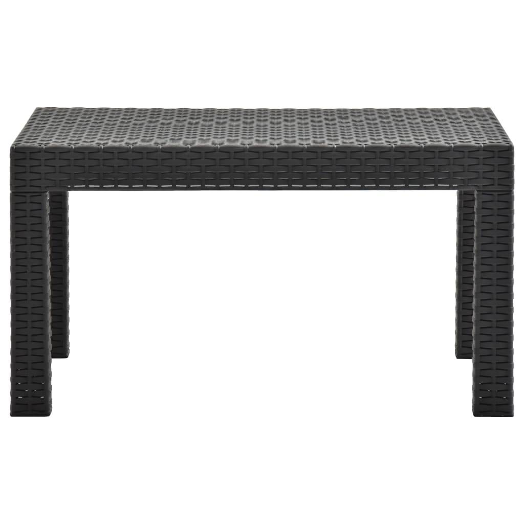 PANGIVO - Table de jardin PP rotin anthracite 58 x 58 x 41 cm - PANGIVO - Image 2