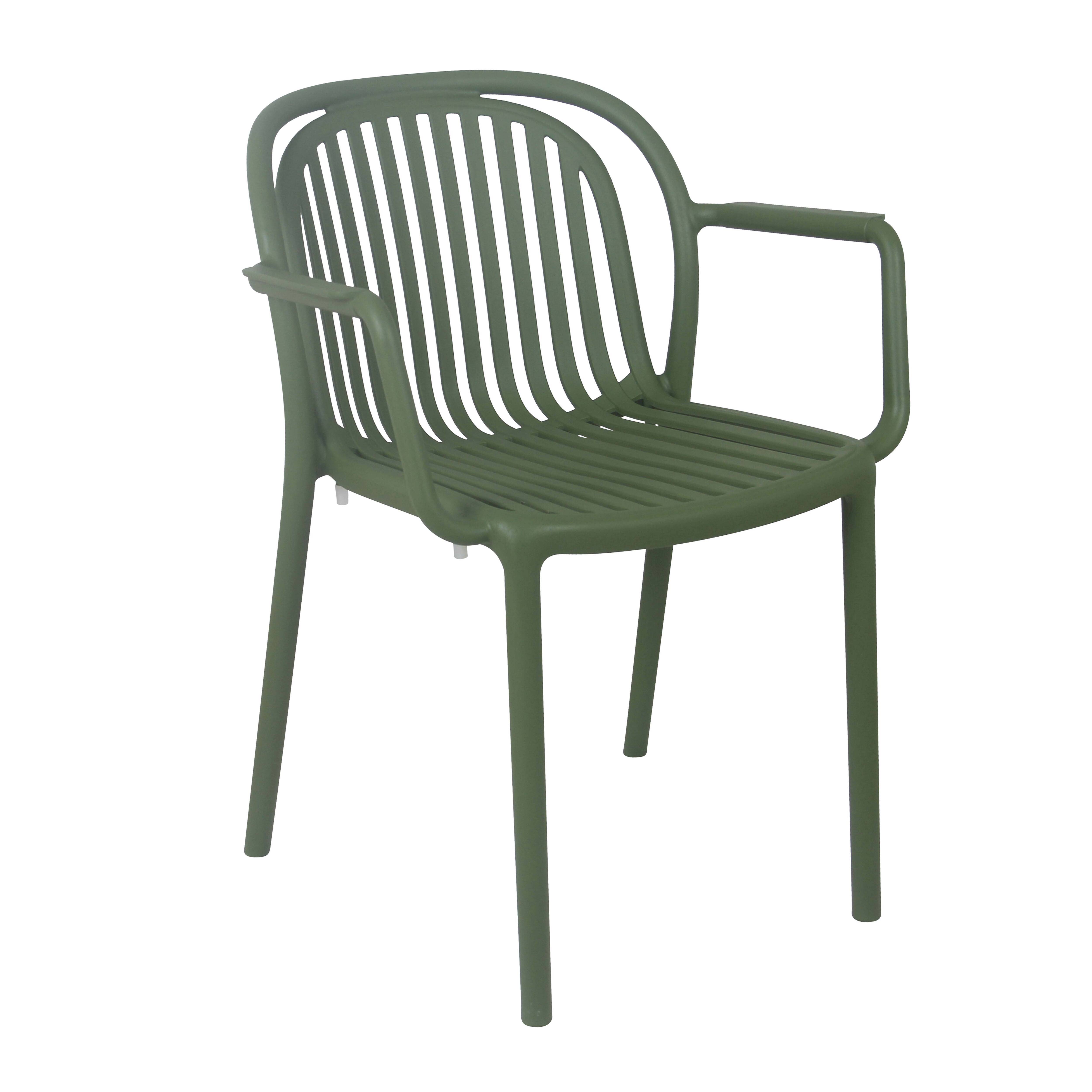 Oviala - Fauteuil de terrasse vert olive Copenhague - Oviala - Imagen 1