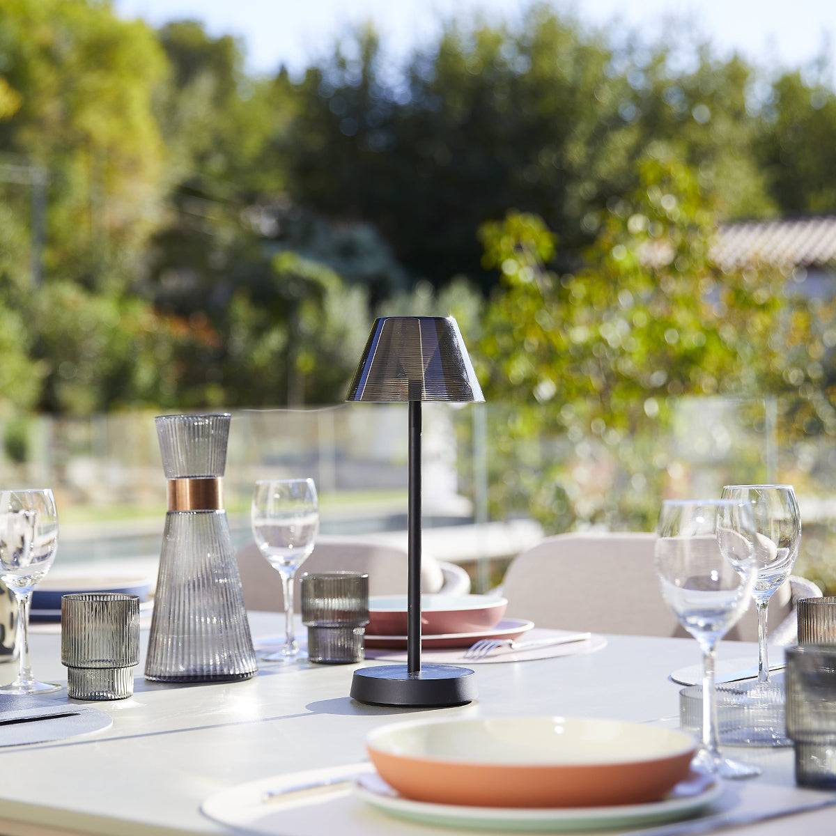Lumisky - Lampe de table sans fil BEVERLY Noir H34cm - Imagen 4