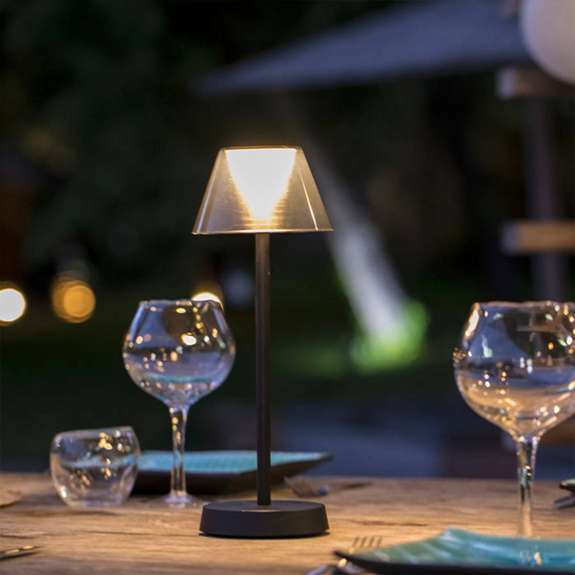 Lumisky - Lampe de table sans fil BEVERLY Noir H34cm - Imagen 2