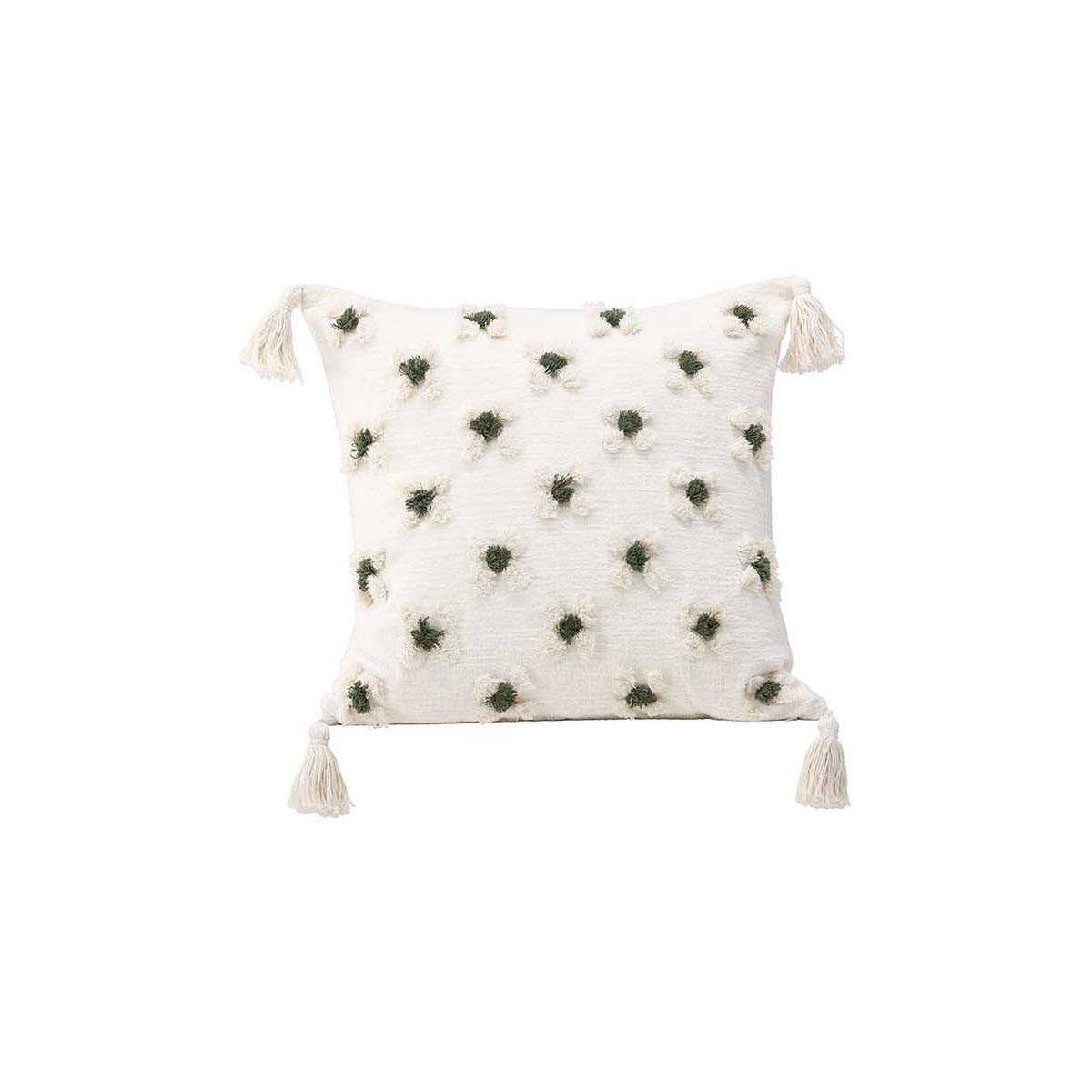 Venture Home - Housse de coussin avec pompoms Millie 45x45 cm - Imagen 1