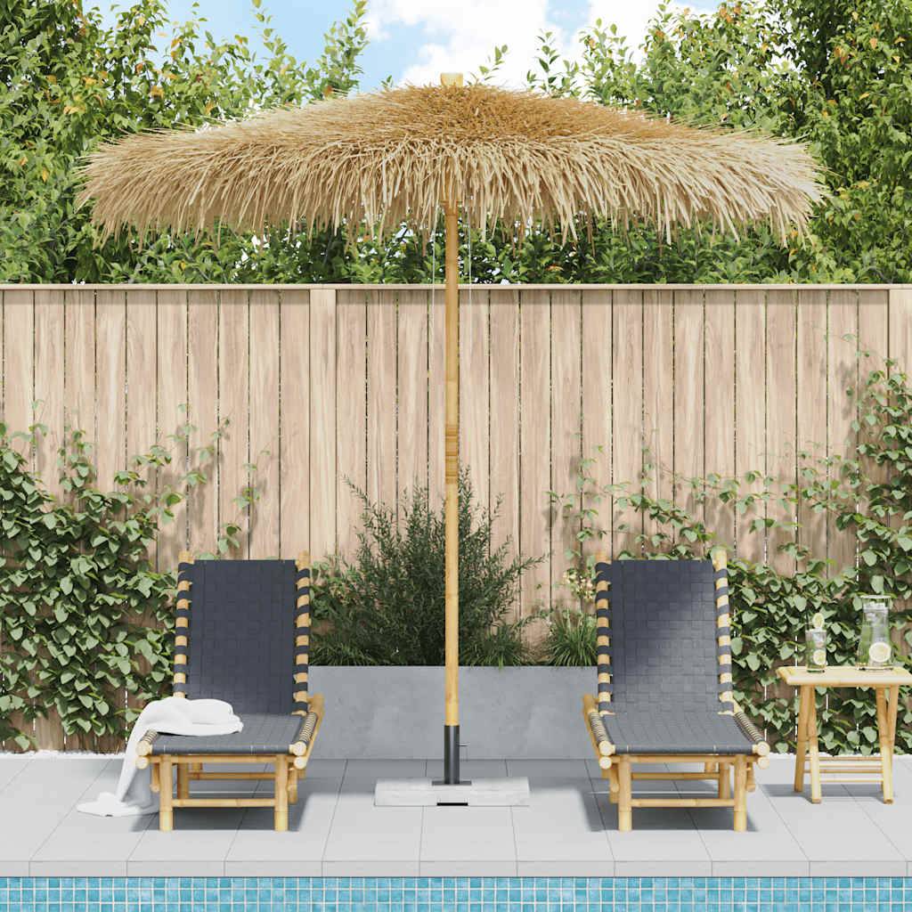 Parasol en bambou avec toit en feuille de bananier 210 x 260 cm - PANGIVO -  Jardiland
