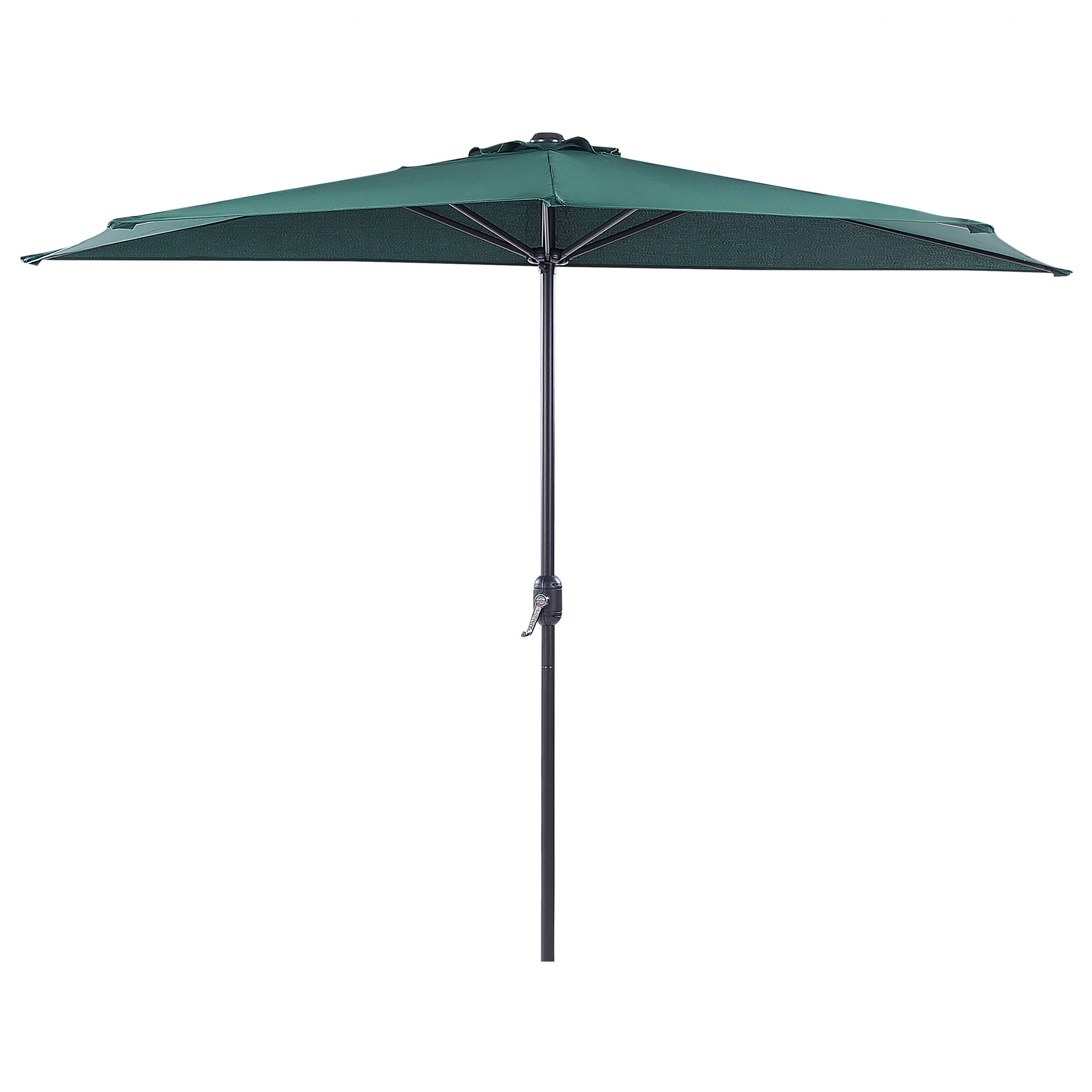 Beliani - Parasol demi-rond Tissu Vert GALATI - 270x100x235- Beliani - Image 2