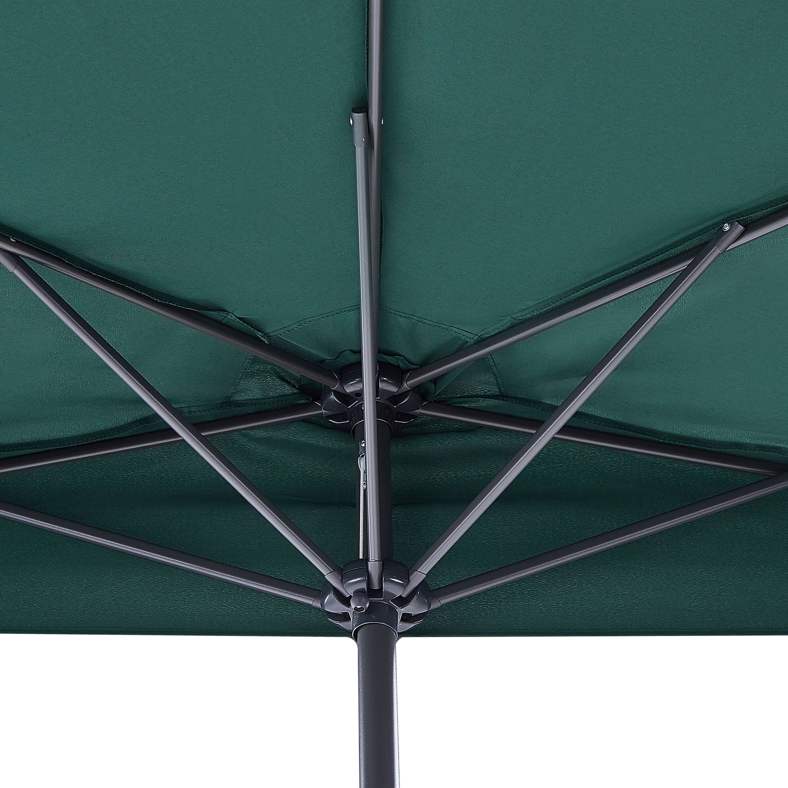 Beliani - Parasol demi-rond Tissu Vert GALATI - 270x100x235- Beliani - Image 5