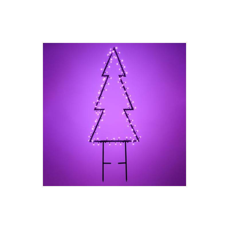 Lotti - Sapin lumineux à planter H105cm 110 Led RGB 48 effets Wonder télécommande Lotti - Imagen 2