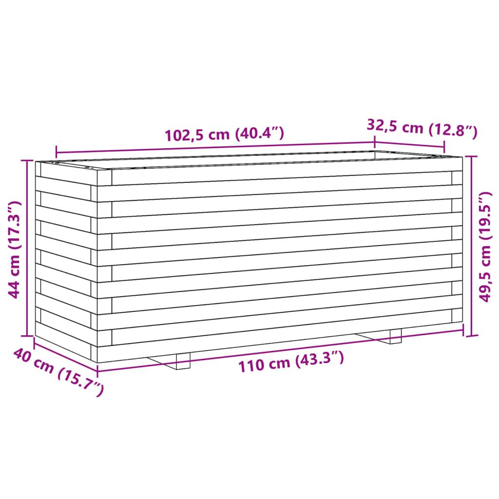 Maison Chic - Jardinière, Bac à fleurs, Pot de fleurs 110x40x49,5 cm bois de pin massif - Imagen 10