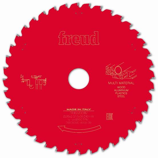 Lame pour scie circulaire portative FREUD - Ø216 2/1,6 AL30 Z40 TPB 0° - F03FS09887 -FR16M001M - Image 1
