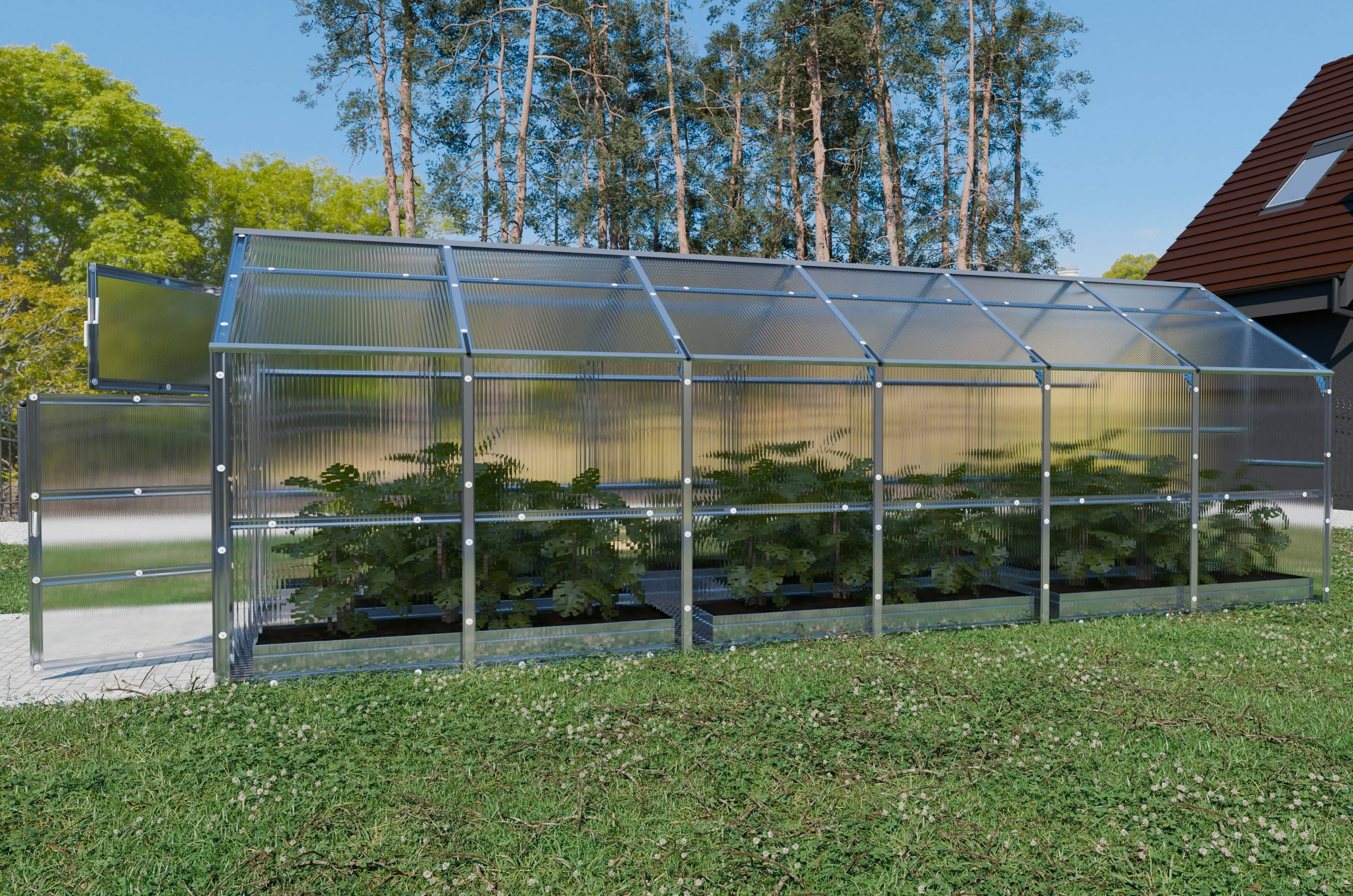 KLASIKA GREENHOUSES - Serre KLASIKA BERNARD 2,35 x 6 m (14,1 m²), 6 mm avec revêtement en polycarbonate - Image 1