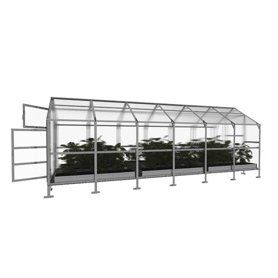 KLASIKA GREENHOUSES - Serre KLASIKA BERNARD 2,35 x 6 m (14,1 m²), 6 mm avec revêtement en polycarbonate - Image 4
