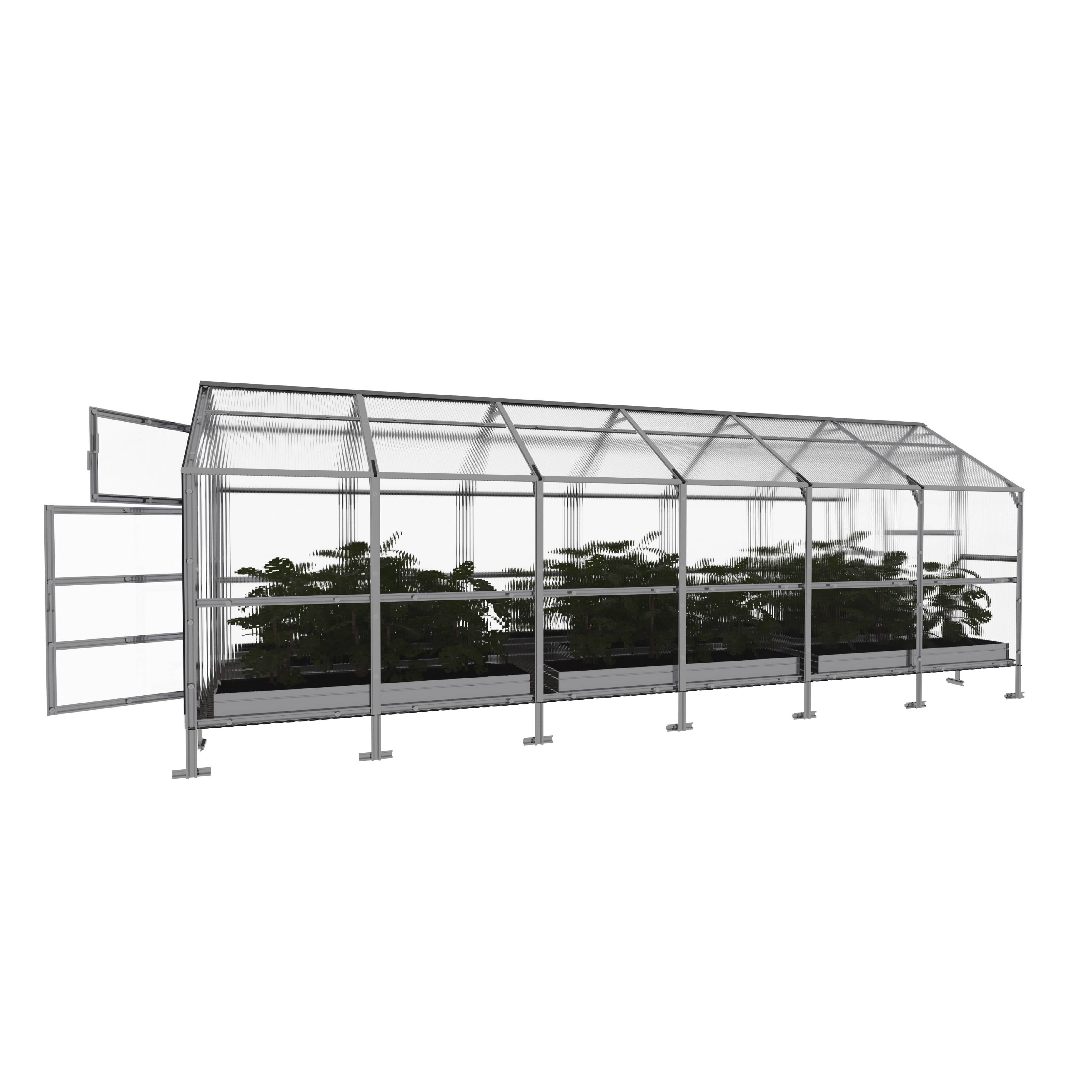 KLASIKA GREENHOUSES - Serre KLASIKA BERNARD 2,35 x 6 m (14,1 m²), 6 mm avec revêtement en polycarbonate - Image 4