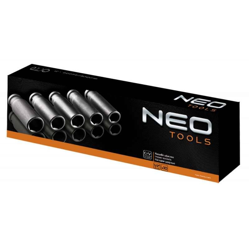 Neo Tools - Jeu de 10 douilles longue à chocs 1/2 NEO TOOLS 12-107 Neo tools - Imagen 2