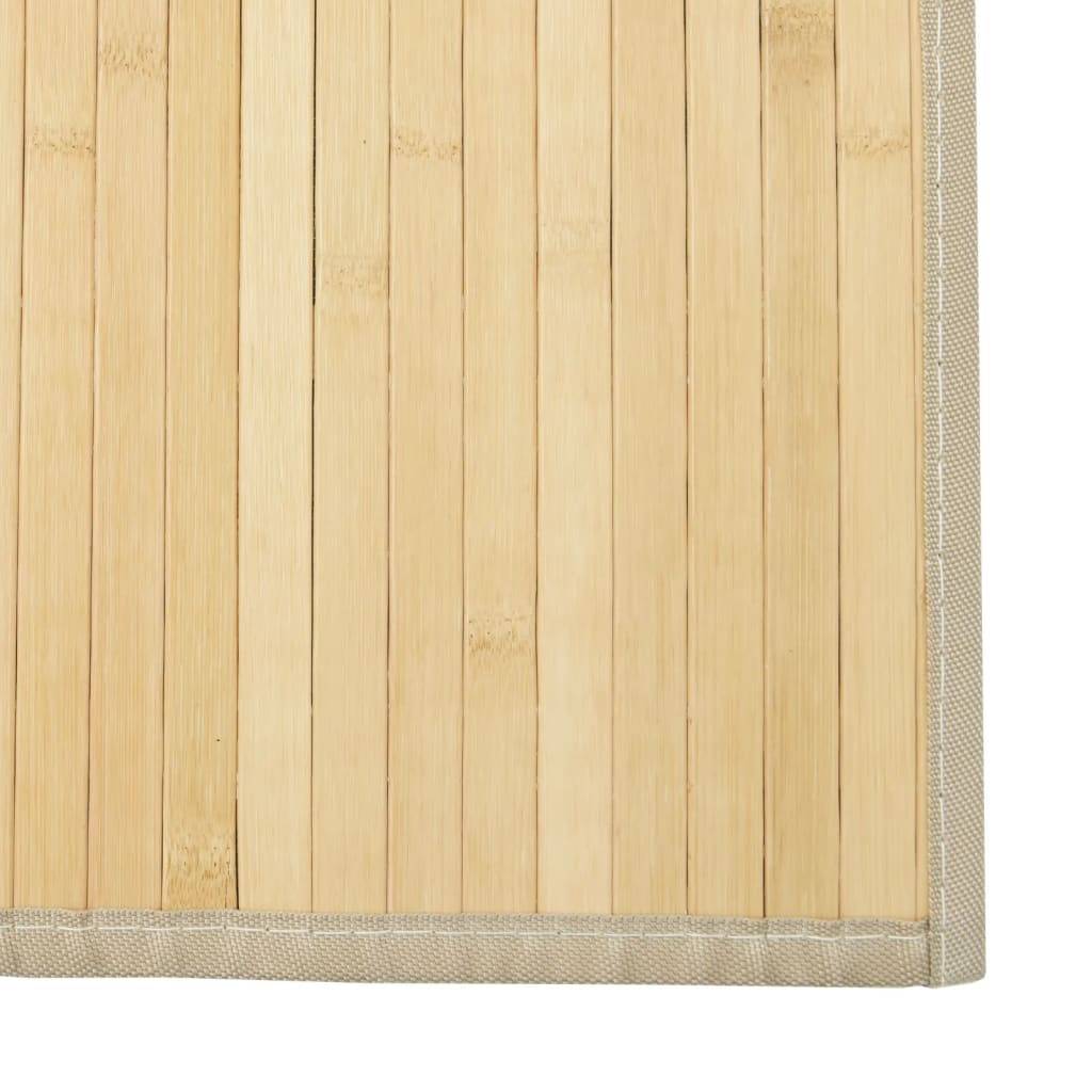 Tapis Chemin de Passage en Bambou Antidérapant pour Couloir Spacieux Naturel Clair 60x500 cm – ComfortXL Outdoor Living