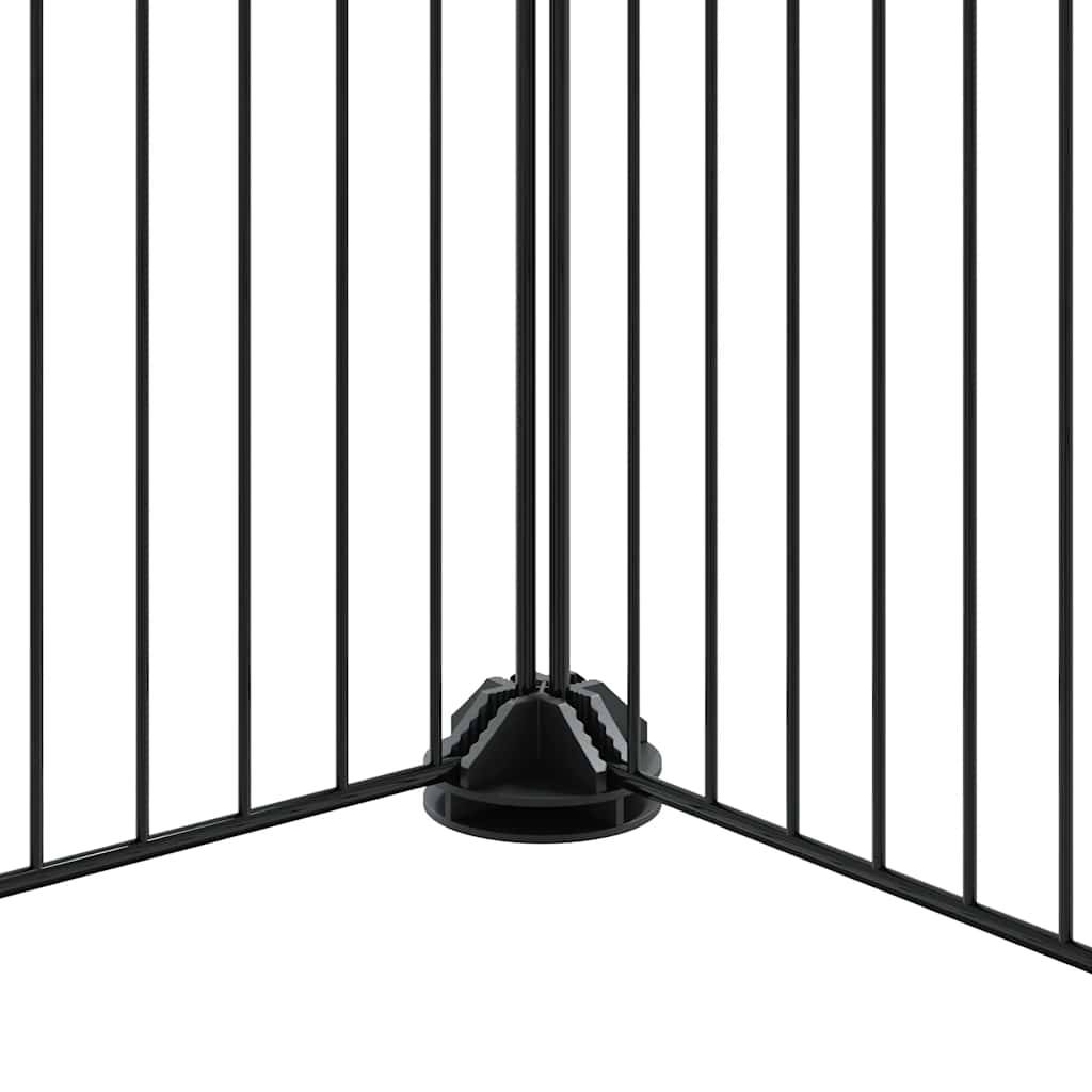 Vidaxl - Cage animaux de compagnie à 20 panneaux et porte Noir 105x70x70 cm vidaXL 3114061 - Imagen 2