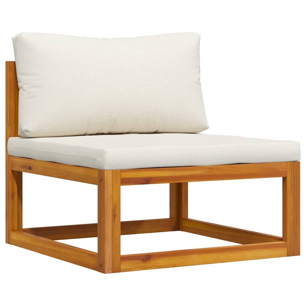 ComfortXL - Petit salon de jardin 2 pièces Bois d'Acacia Massif pour Balcon et Terrasse Blanc Cassé – ComfortXL Outdoor Living - Image 5