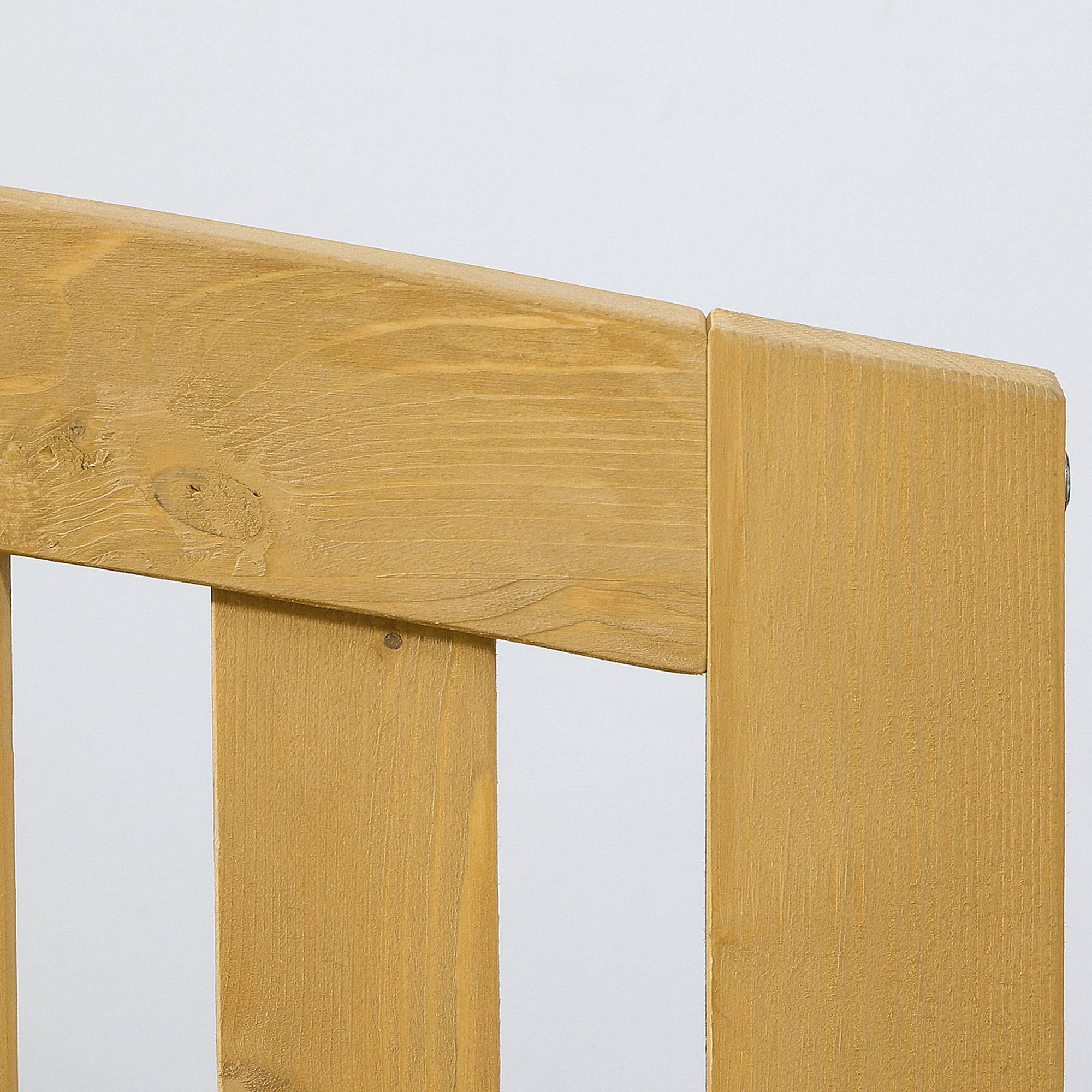 ComfortXL - Banc de jardin bois de sapin orange 143 x 51 x 85 cm 2 places extérieur dossier ergonomique charge 240 kg - Image 7