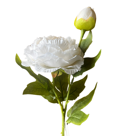 Pivoine Artificielle Blanche