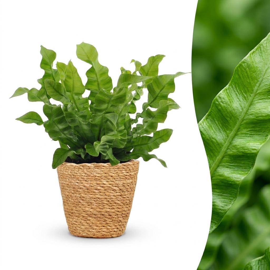 Asplenium Crispy Wave - Fougère Crispy Wave - Pot de 12cm - 1 plante - Panier - Plantes d'intérieur
