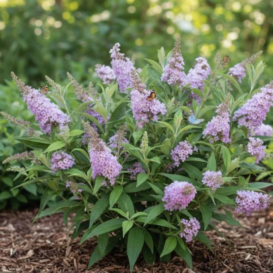 Arbre aux papillons Butterfly Candy® Little Lila 'BotEx004', Buddleia à fleurs Bleue - feuillage Caduc - Pot de 4L - 20/40 cm- hauteur à maturité De - Image 3