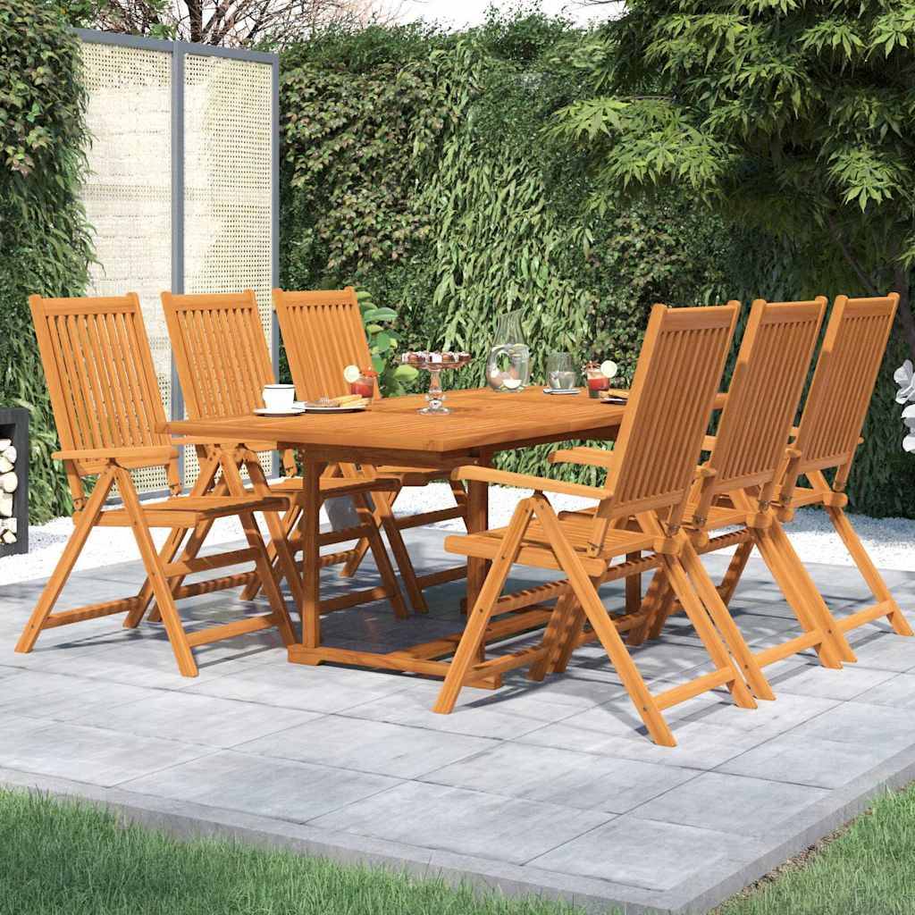 Vidaxl - Ensemble à manger de jardin 7 pcs Bois d'acacia massif 150-200 cm vidaXL 3079638 - Imagen 1
