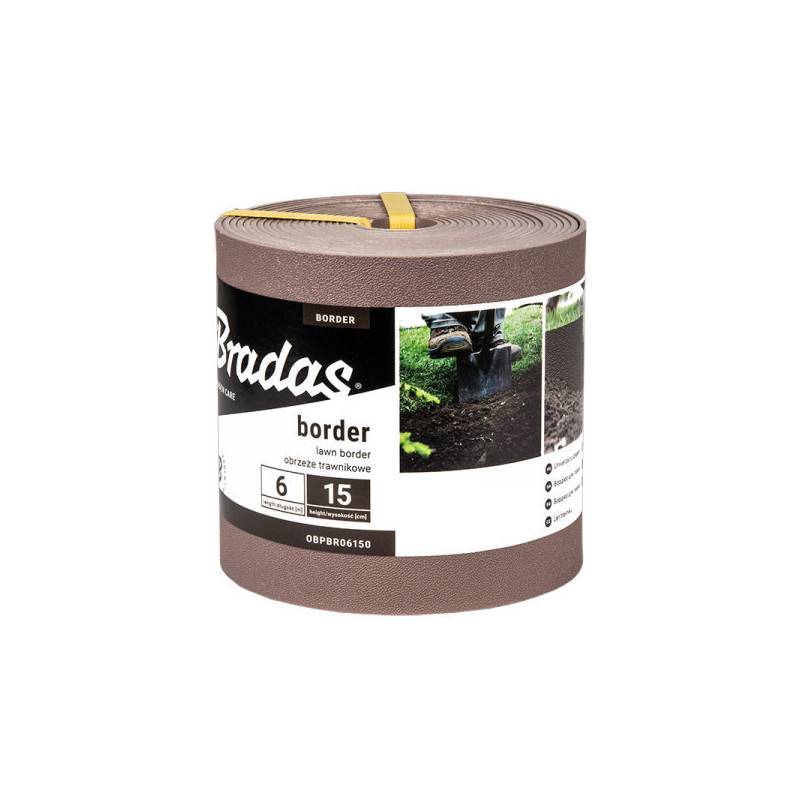 Bordure de jardin marron BORDER Longueur 6M Hauteur 150mm