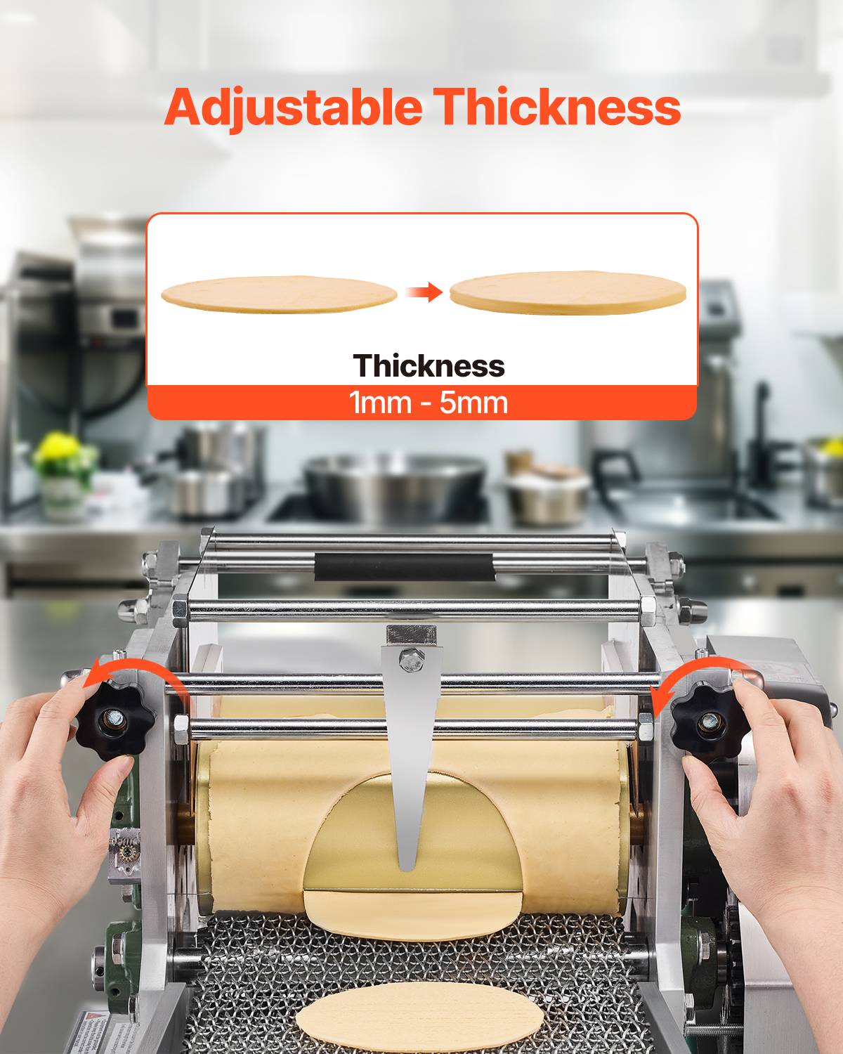 VEVOR Machine automatique tortillas maïs, 14 cm diamètre. Antiadhésif, électrique. - Image 3