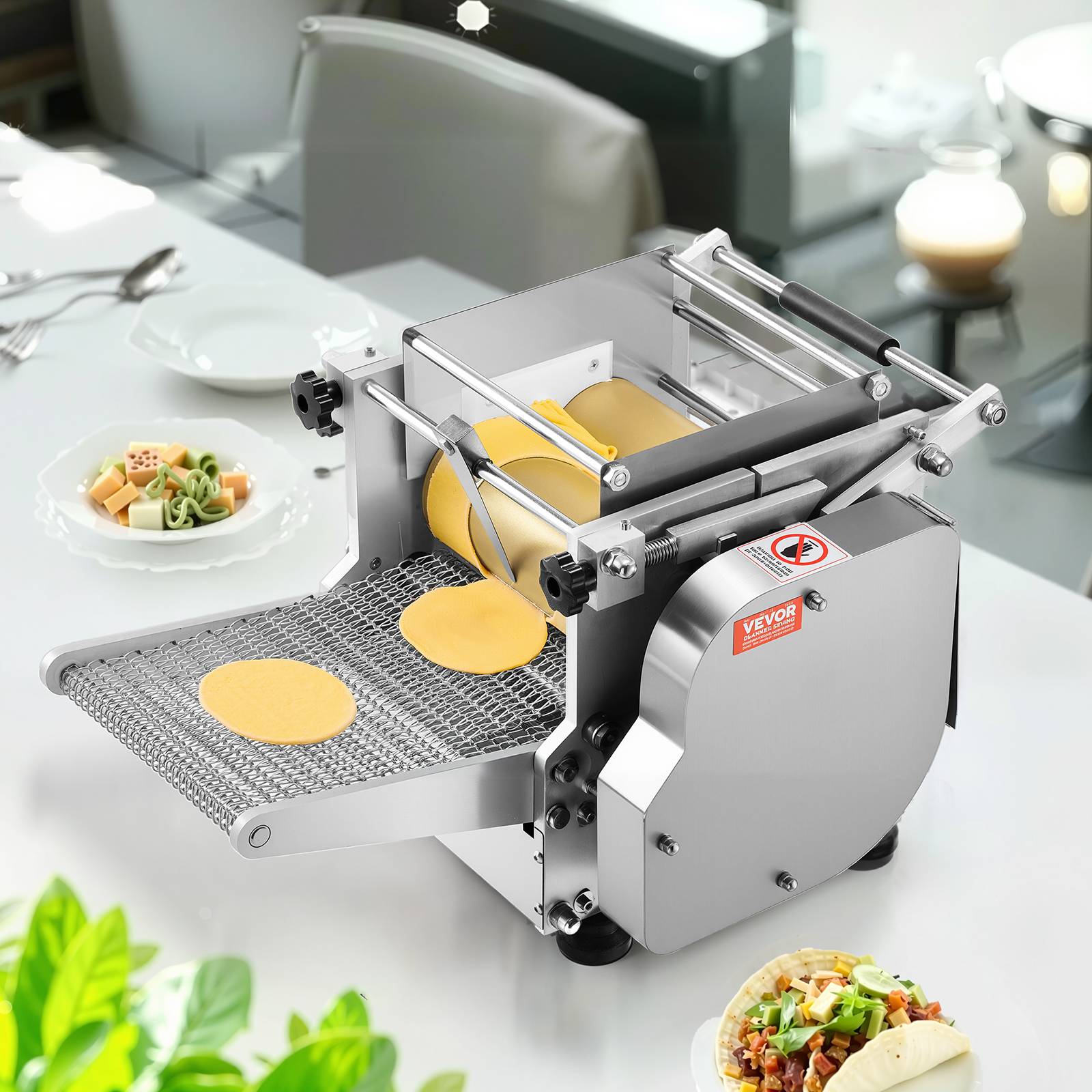 VEVOR Machine automatique tortillas maïs, 14 cm diamètre. Antiadhésif, électrique. - Image 8