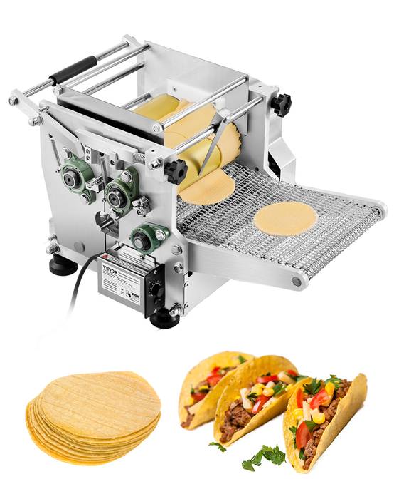 VEVOR Machine automatique tortillas maïs, 14 cm diamètre. Antiadhésif, électrique. - Image 1
