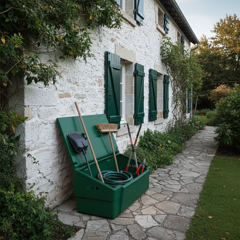 Coffre de jardin 100l -plast'up rotomoulage - Imagen 3
