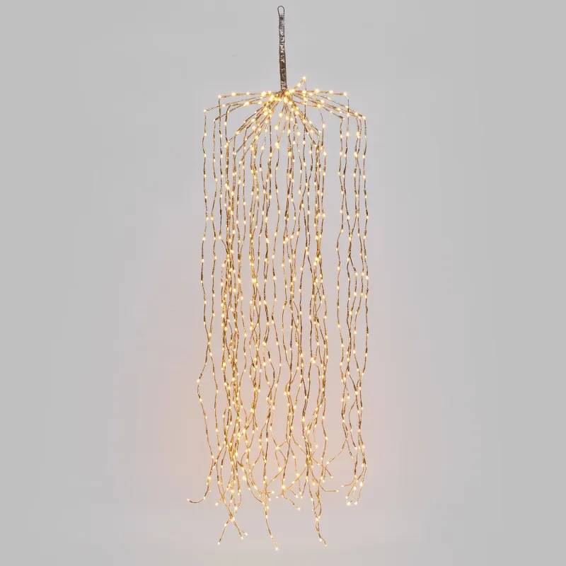 Lotti - Branche lumineuse H200cm 736 LED blanc chaud fixe champagne IP44 Lotti - Image 5