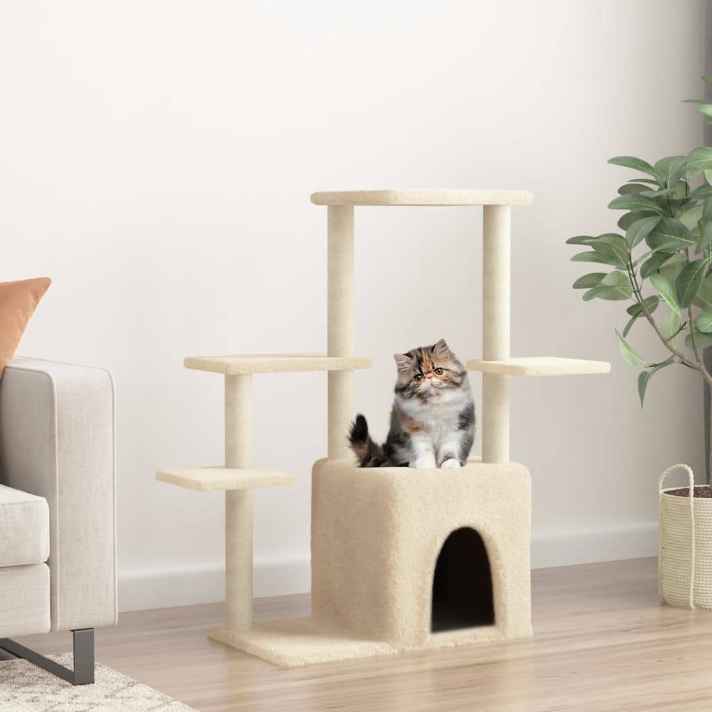 Vidaxl - Arbre à chat avec griffoirs en sisal crème 97,5 cm vidaXL 172049 - Image 1