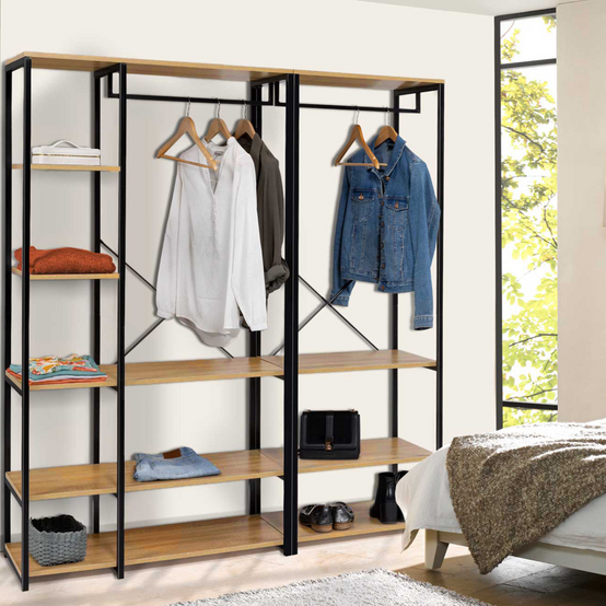 Dressing modulable XXL L. 150 cm DETROIT design industriel - Image 1