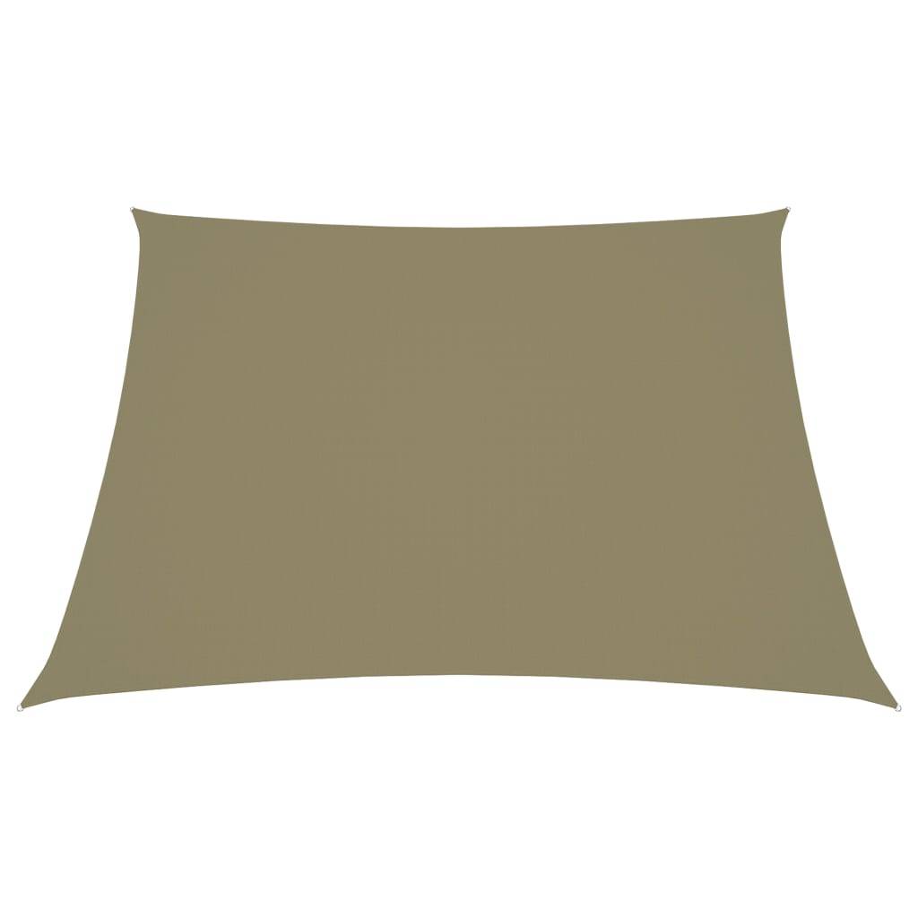 Helloshop26 - Voile d'ombrage parasol tissu oxford trapèze 3/4 x 3 m beige - Imagen 2