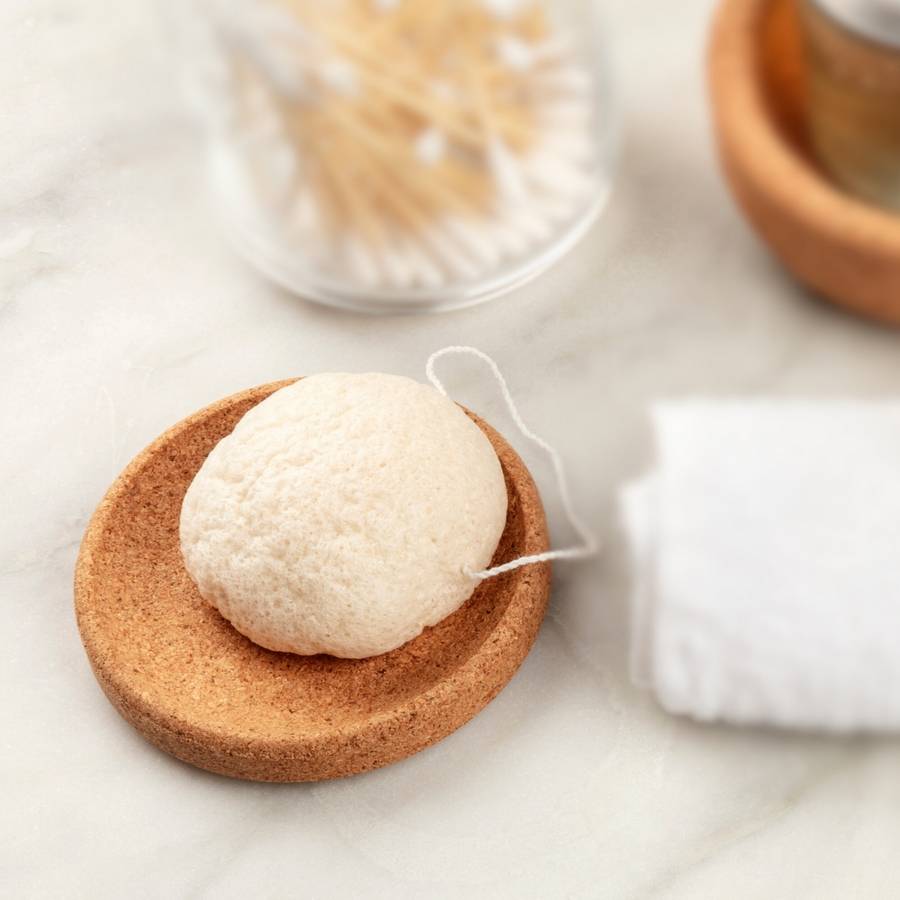 Sun&Sia - Éponge Konjac 100% Naturelle – Nettoie en Profondeur et en Douceur - Soin et Routine Beauté Naturel - Tous Types de Peau - Image 2