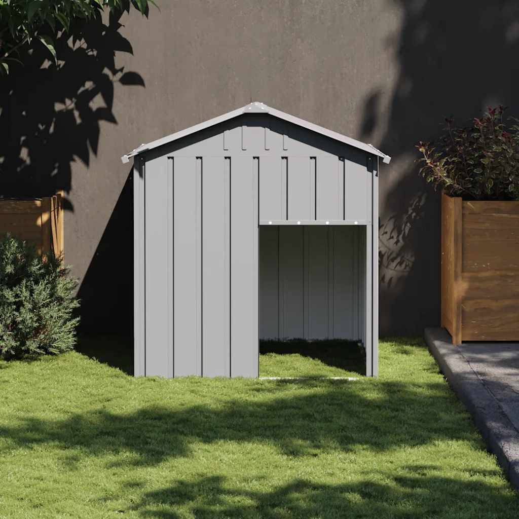 Vidaxl - Niche pour chien avec toit gris clair acier galvanisé vidaXL 172350