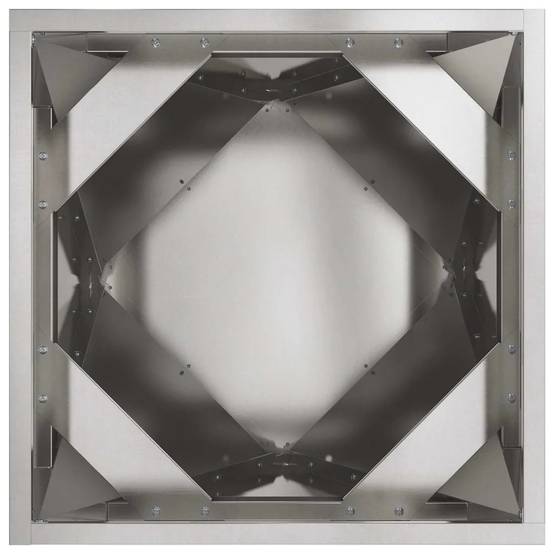 Helloshop26 - Lot de 2 jardinières modernes pour extérieur 30 x 30 x 30 cm avec design épuré en acier inoxydable argent - Image 4