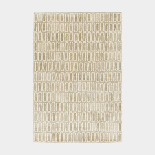 Decoweb - Tapis de salon ou chambre - Identité - Beige et écru - 160 x 230 cm - Decoweb - Image 1