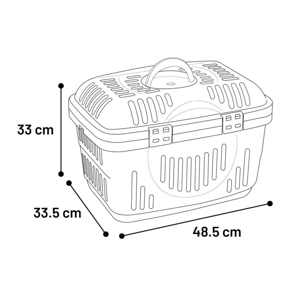 Cage de transport Darva taupe 48.5 x 33.5 x 33 cm animaux max 8 kg - Imagen 3