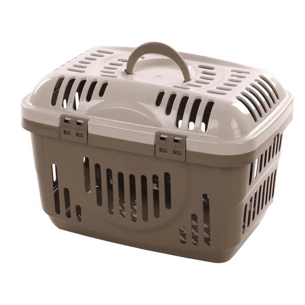 Cage de transport Darva taupe 48.5 x 33.5 x 33 cm animaux max 8 kg - Imagen 1