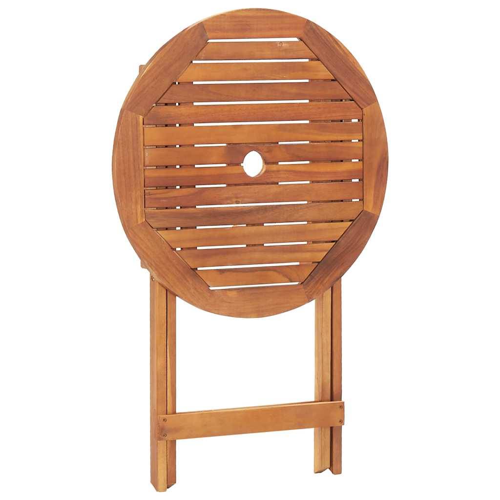 PANGIVO - Table pliable de jardin Bois d'acacia massif Naturel 60 x 75 cm - PANGIVO - Image 6