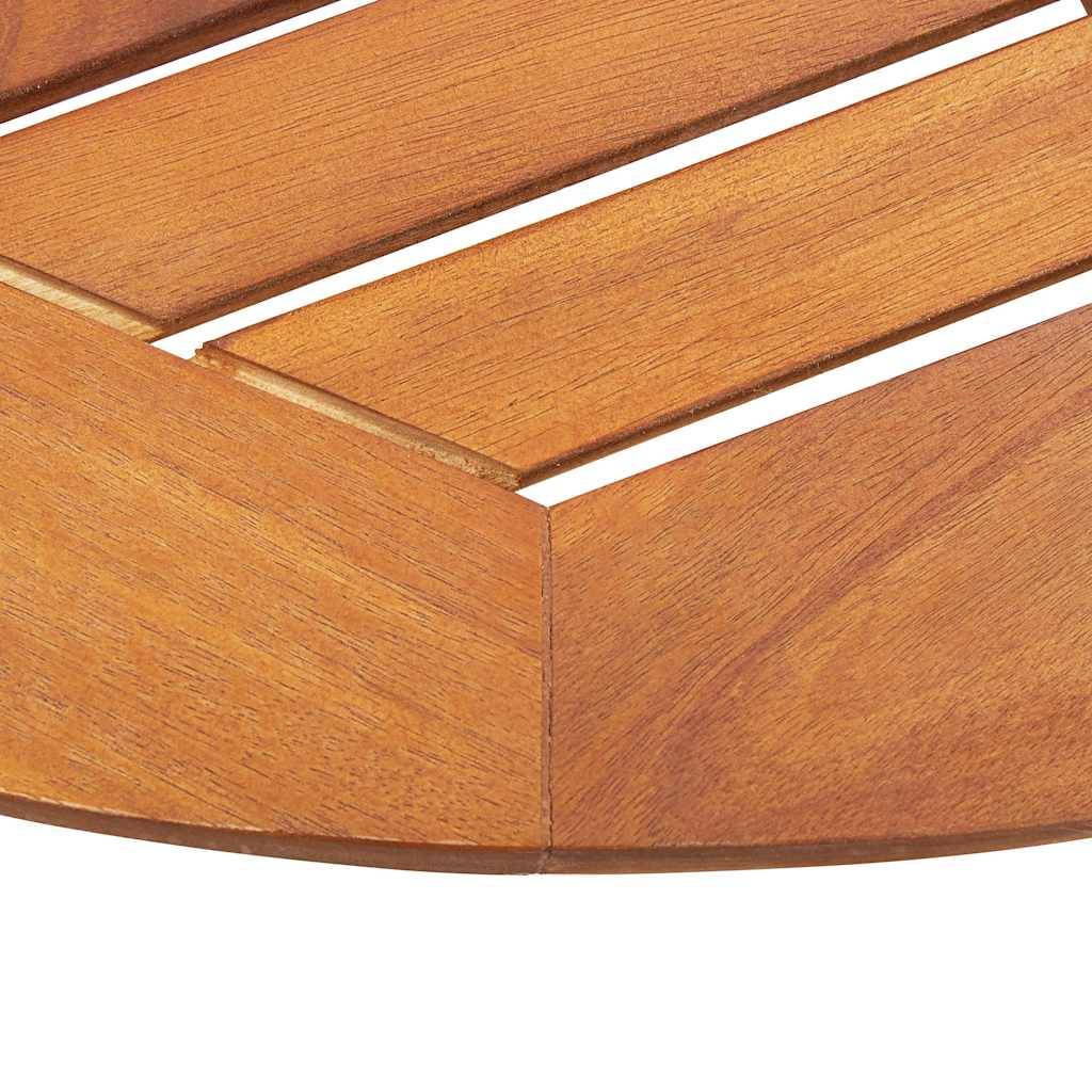 PANGIVO - Table pliable de jardin Bois d'acacia massif Naturel 60 x 75 cm - PANGIVO - Image 9