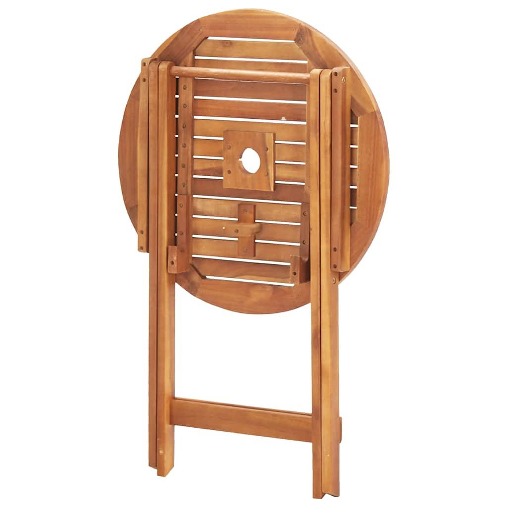 PANGIVO - Table pliable de jardin Bois d'acacia massif Naturel 60 x 75 cm - PANGIVO - Image 8