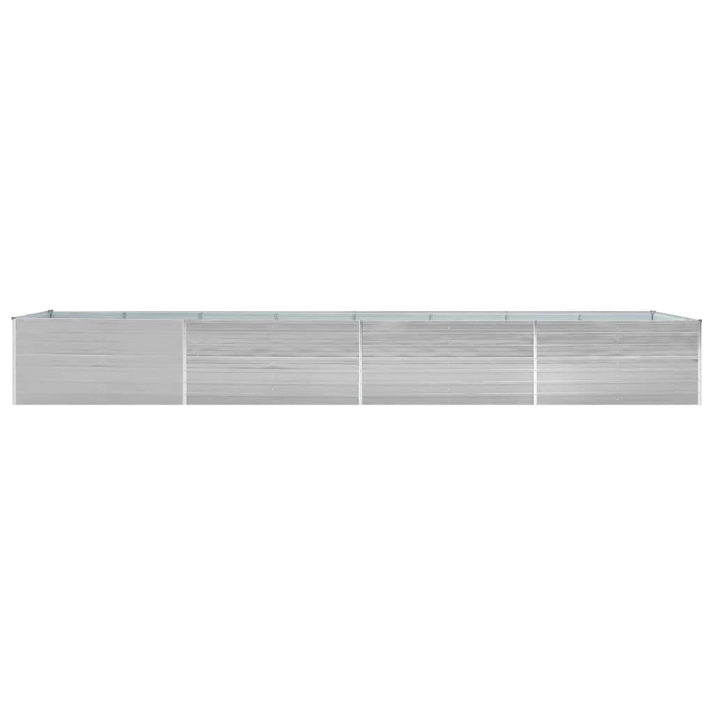 Helloshop26 - Jardinière lit surélevé plantes fleurs jardin acier galvanisé 600 x 80 x 77 cm gris - Imagen 2
