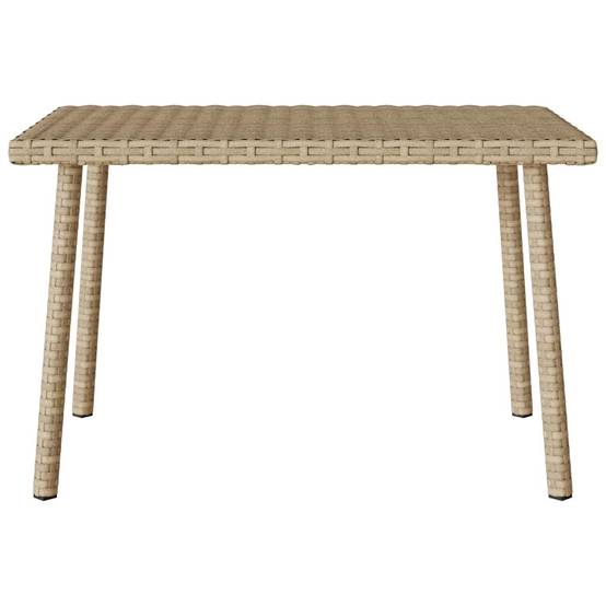 PANGIVO - Table basse de jardin rectangulaire beige résine tressée 60 x 40 x 37 cm - PANGIVO - Image 4