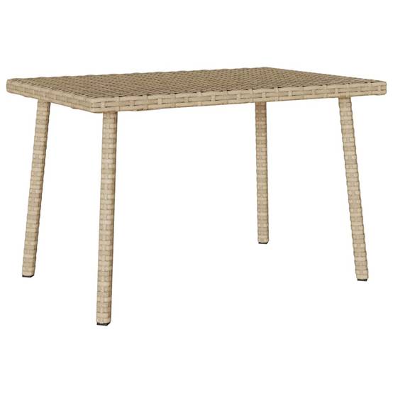 PANGIVO - Table basse de jardin rectangulaire beige résine tressée 60 x 40 x 37 cm - PANGIVO - Image 6