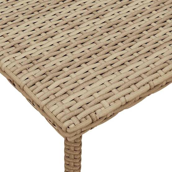 PANGIVO - Table basse de jardin rectangulaire beige résine tressée 60 x 40 x 37 cm - PANGIVO - Image 7