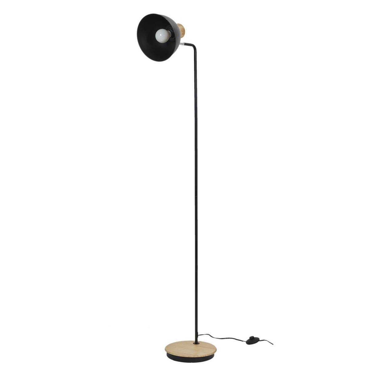 The Home Deco Factory - Lampadaire Industriel "Jarred" 145cm Noir - Image 1