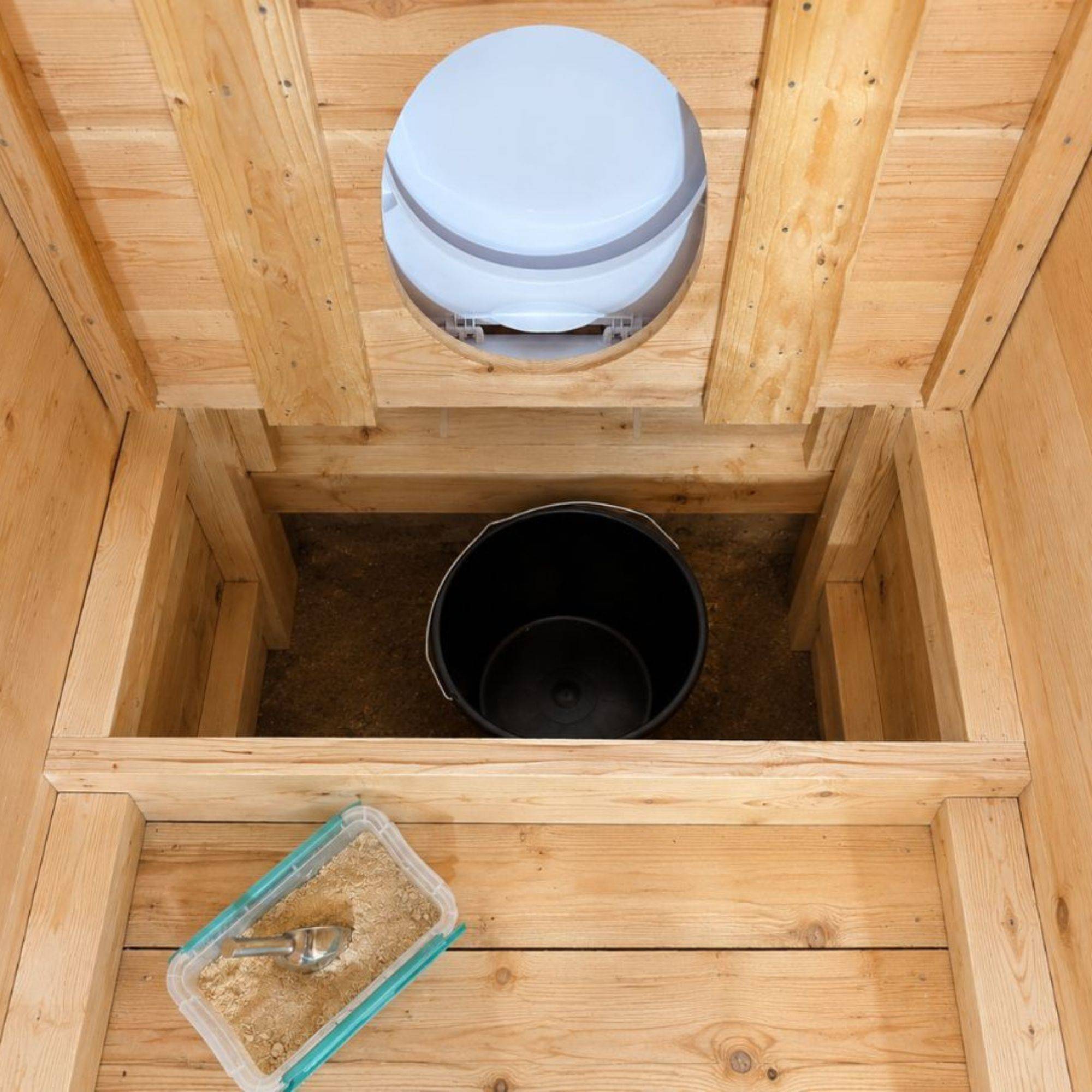 Toilette sèche d'extérieur Suzanne Lasure Chêne Clair - Image 2