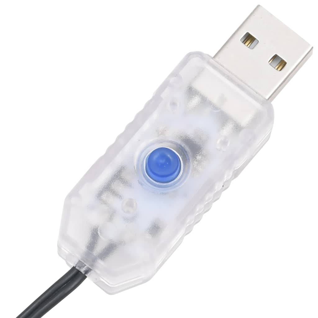 Guirlande Lumineuse PVC 400 LED 8 Effets pour Fêtes Jardin 40m Bleu – ComfortXL Outdoor Living - Image 7