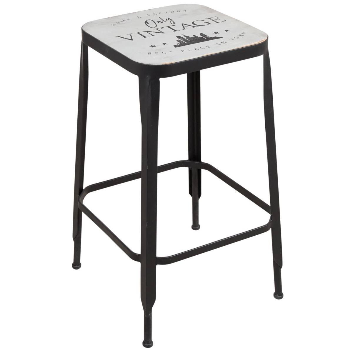 Aubry Gaspard - Tabouret de bar métal Factory - Imagen 1